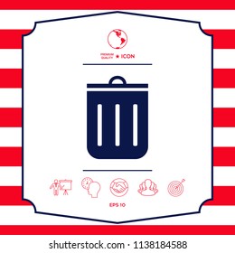 Trash can icon