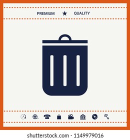 Trash can icon