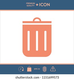 Trash can icon