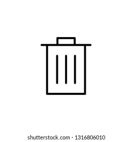 Trash can icon