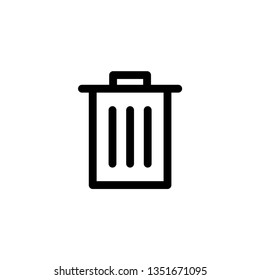 Trash can icon