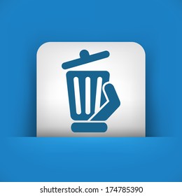 Trash can icon