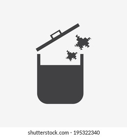Trash can icon
