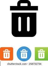 Trash can icon