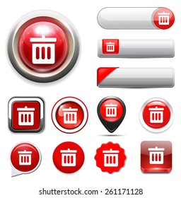 Trash can icon