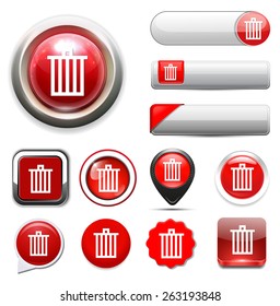 Trash can icon