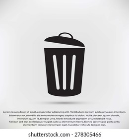 Trash can icon