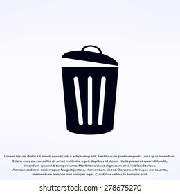 Trash can icon