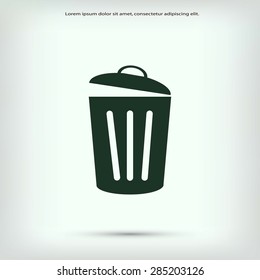 Trash can icon