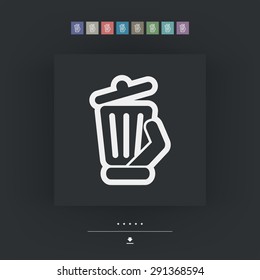 Trash can icon