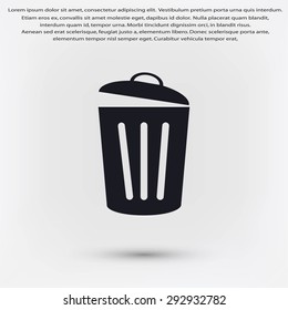 Trash can icon