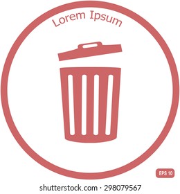 Trash can icon