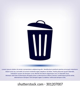Trash can icon