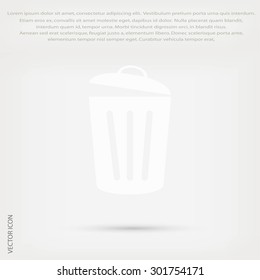 Trash can icon