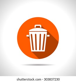 Trash can icon