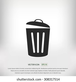 Trash can icon