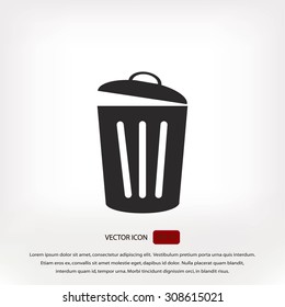Trash can icon