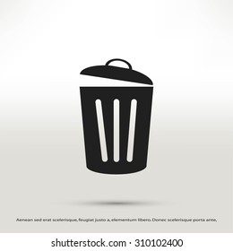 Trash can icon