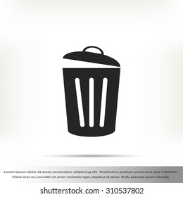 Trash can icon