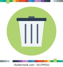 Trash can icon.