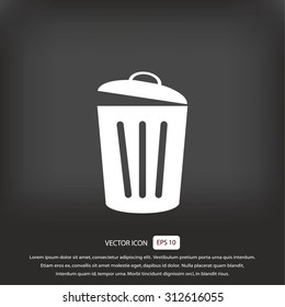 Trash can icon