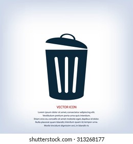 Trash can icon