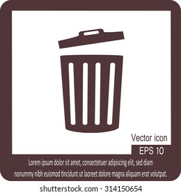 Trash can icon