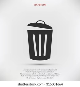 Trash can icon