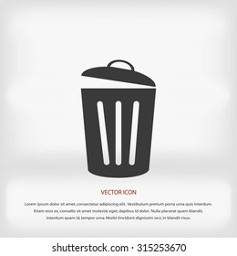 Trash can icon