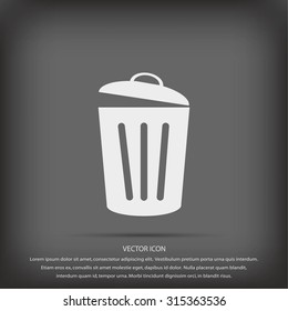 Trash can icon