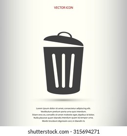 Trash can icon