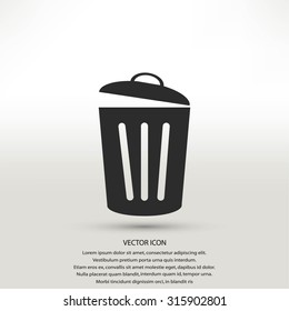 Trash can icon