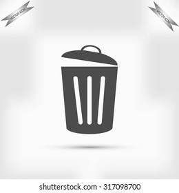 Trash can icon