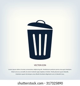 Trash can icon