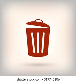 Trash can icon