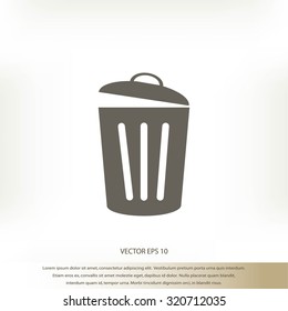 Trash can icon