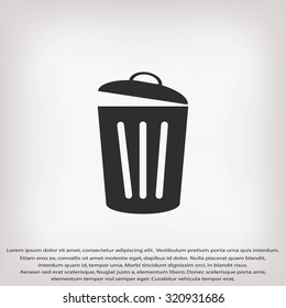 Trash can icon