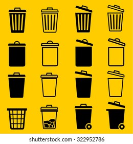 Trash can icon 