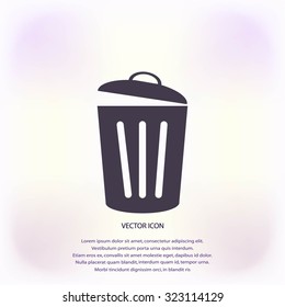 Trash can icon