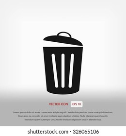 Trash can icon