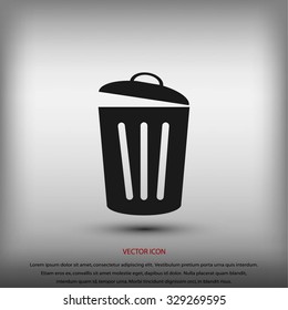 Trash can icon