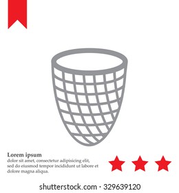 Trash can icon