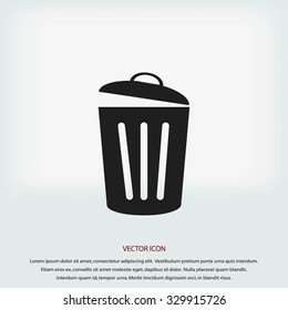 Trash can icon
