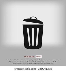 Trash can icon
