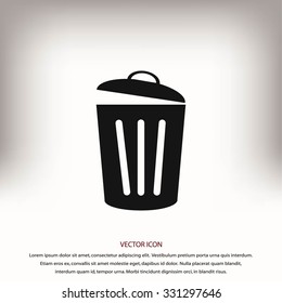 Trash can icon