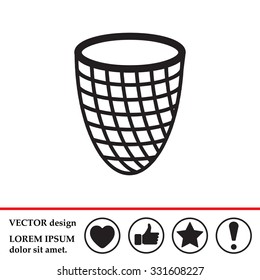 Trash can icon