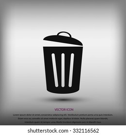 Trash can icon