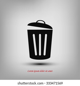 Trash can icon
