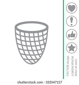 Trash can icon