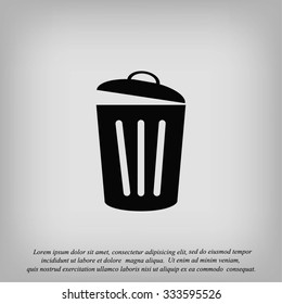 Trash can icon